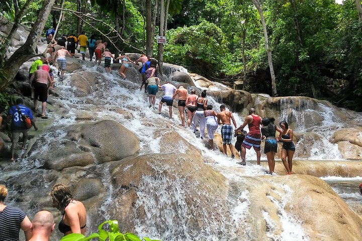Blue Hole, Secret Falls, and Dunn's River Falls Combo Day-Trip