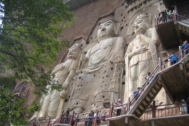 Private Tianshui Day Tour to Maiji Mountain Grottoes and Fuxi Temple with Lunch