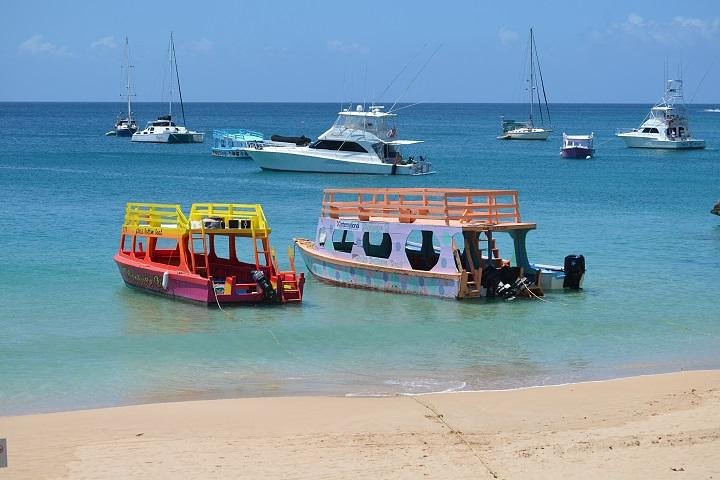 Tobago Buccoo Reef Glass Bottom Boat Cruise and Island Sightseeing Tour