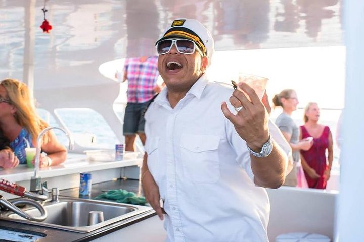 Aruba Sunset Catamaran Sail with Appetizers and Open Bar