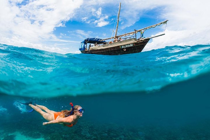 PILLI PIPA DHOW, the genuine product, snorkeling tour to Kisite Marine Park