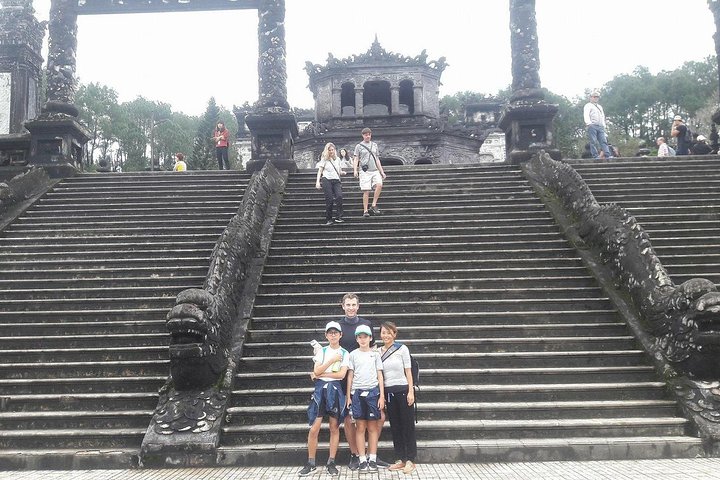 Hue Tombs Tour by Bike & Dragon Boat Cruise on Perfume River