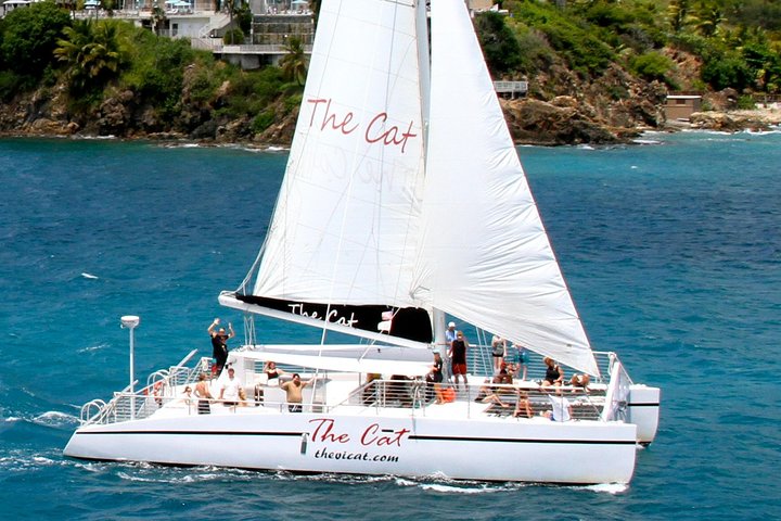 Turtle Cove Catamaran Snorkel and Sail at Little Buck Island STT