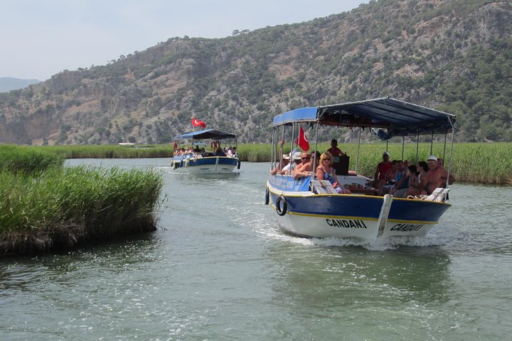 Dalyan Mud Bath, Iztuzu Beach & Kaunos Tombs from Sarigerme