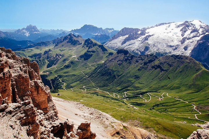 From Bolzano: Private Day Tour by car: The Great Dolomites Road