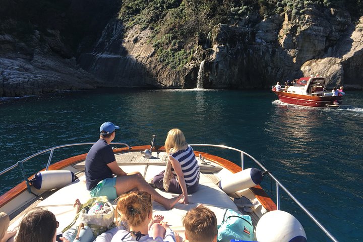 From Sorrento: Positano & Amalfi Coast Boat Tour with Pick Up
