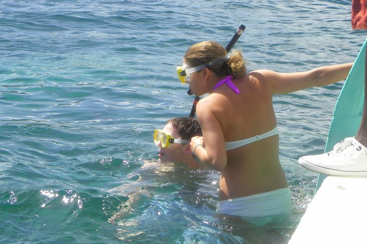 Tobago Buccoo Reef Glass Bottom Boat Cruise and Island Sightseeing Tour