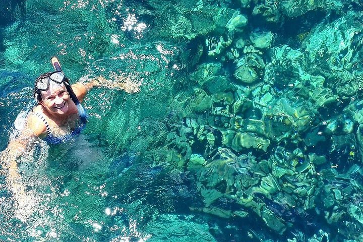 Tobago Buccoo Reef Glass Bottom Boat Cruise and Island Sightseeing Tour