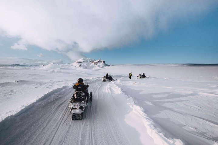 Gullfoss: Langjokull Glacier Ice Cave and Snowmobile Guided Tour