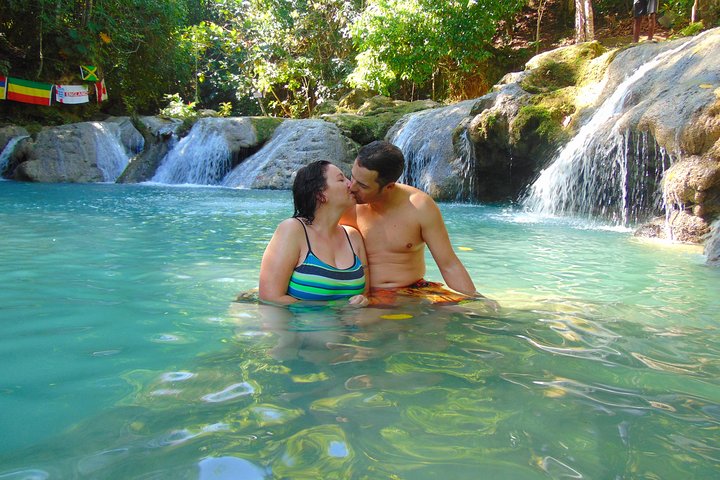 Blue Hole, Secret Falls, and Dunn's River Falls Combo Day-Trip