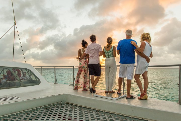 Aruba Sunset Catamaran Sail with Appetizers and Open Bar
