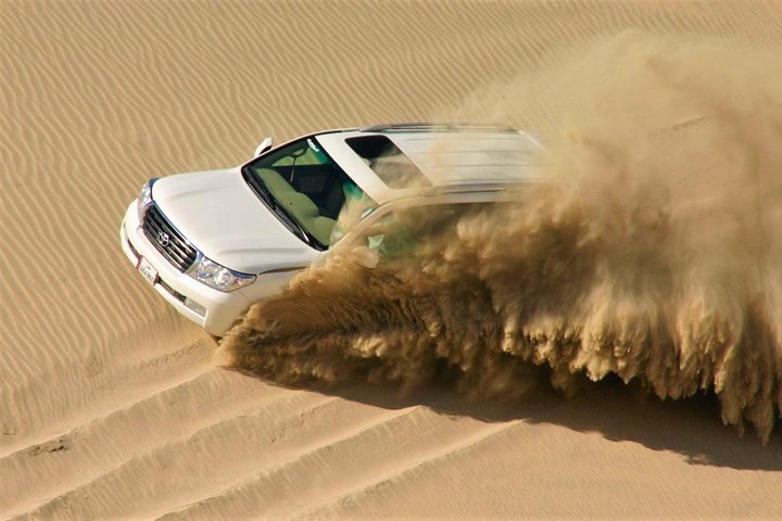 Desert safari, Dune bashing, sandboarding, camel, ATV Option