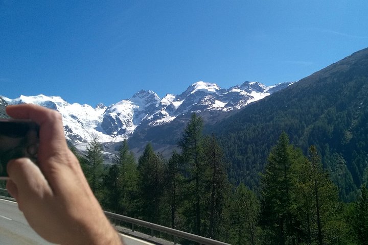 Bernina Red Train, Swiss Alps & St Moritz From Milan