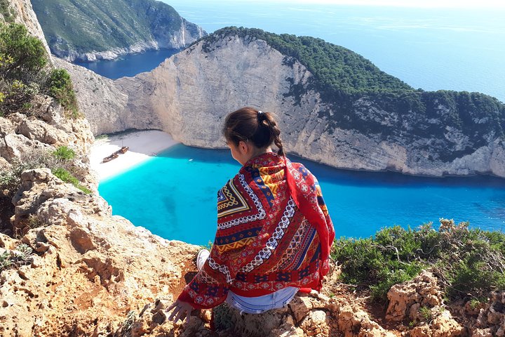 Zakynthos : One day small group tour to Navagio beach Blue Caves & top view