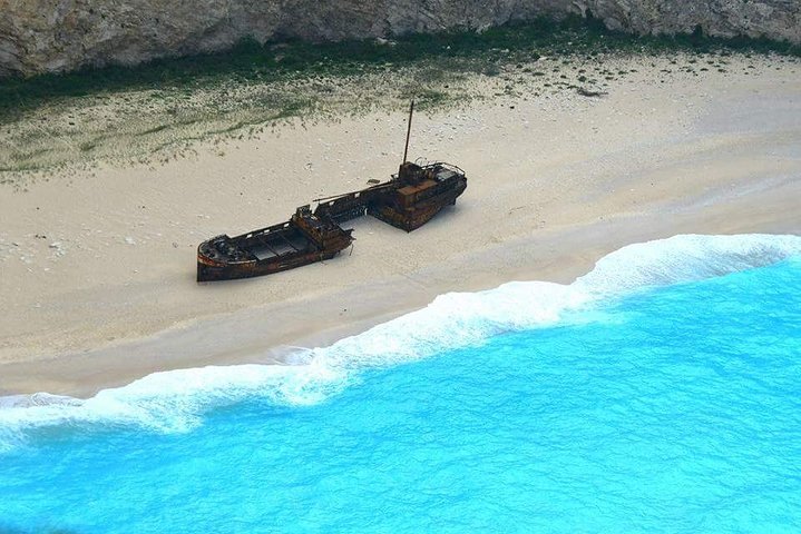 Zakynthos : One day small group tour to Navagio beach Blue Caves & top view