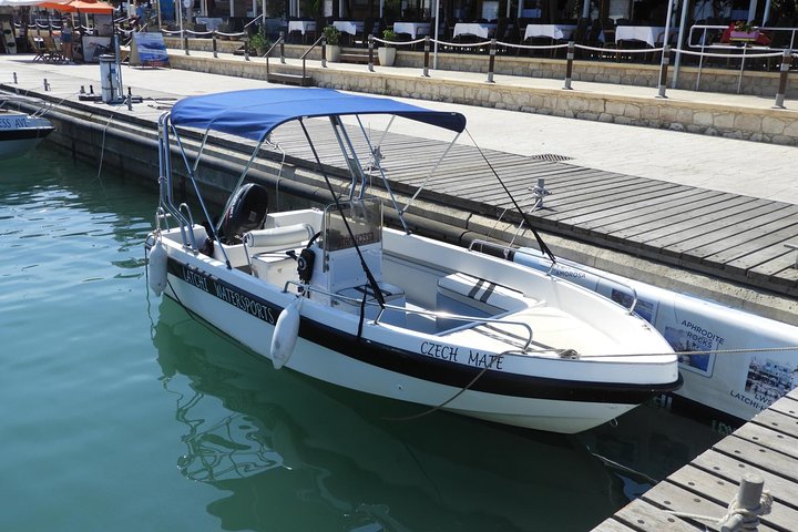 Self-drive Amathunta Private Speedboat to Blue Lagoon, Caves etc