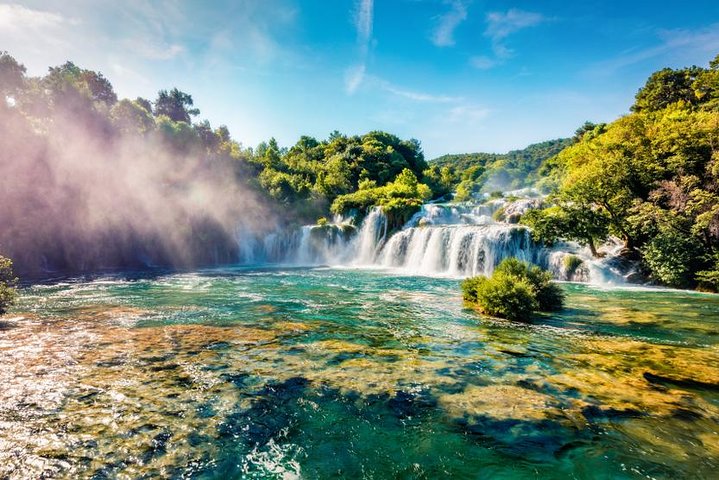 Krka Waterfalls & Primošten from Trogir, Seget, Čiovo & Kaštela