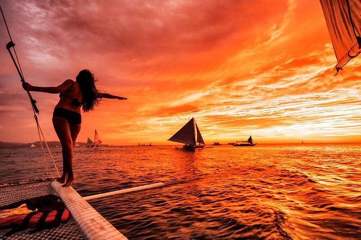 Boracay Paraw Sailing Sunset