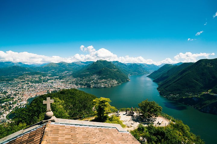 Lugano Region Guided Excursion from Lugano to Monte San Salvatore by funicular