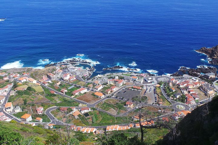 Porto Moniz, Seixal, Fanal Forest, Cliff Skywalk in Open Roof 4X4