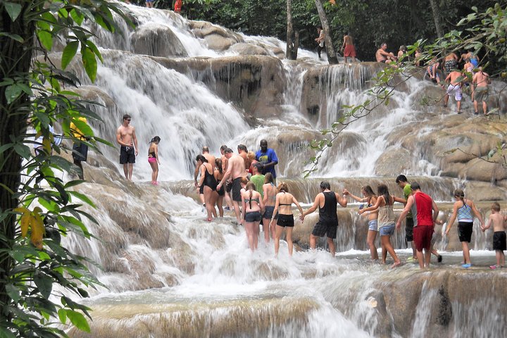 Blue Hole, Secret Falls, and Dunn's River Falls Combo Day-Trip