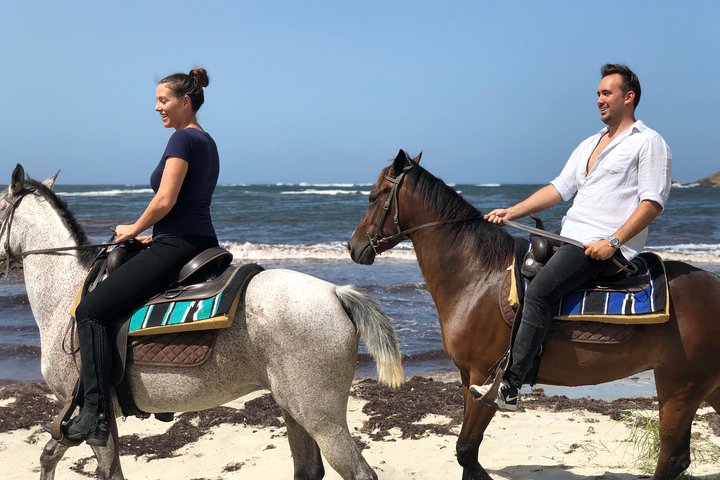 Private Beach Horseback Ride with Sandy Hoofs St. Lucia