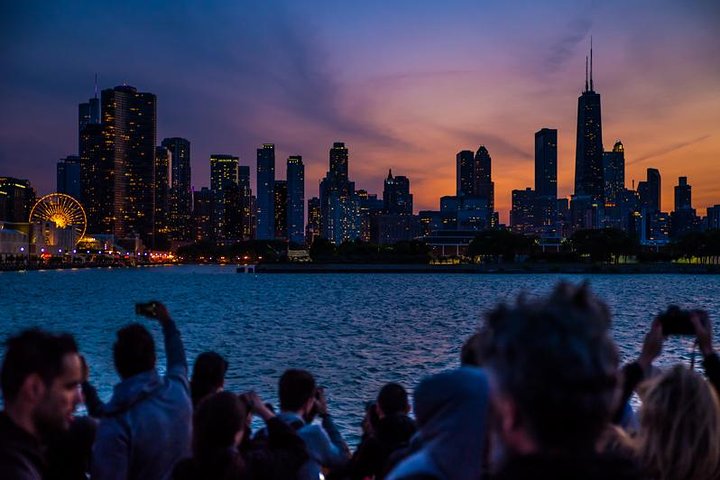 Chicago By Night River and Lake Cruise