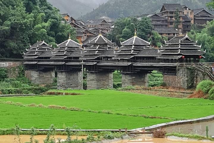 Private transfer from Fenghuang to Guilin and stops at Chengyang Dong Village