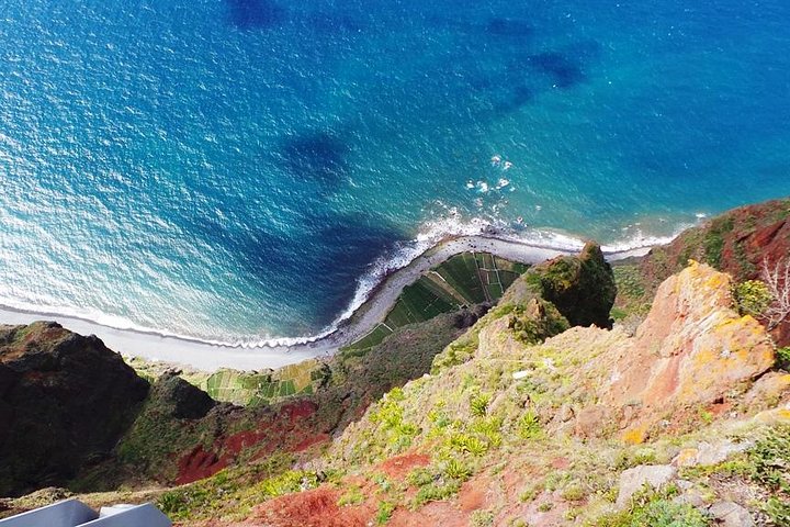 Porto Moniz, Seixal, Fanal Forest, Cliff Skywalk in Open Roof 4X4