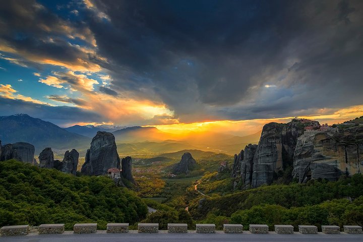 Meteora Sunset with Monastery & Hermit Caves Tour in Small Group