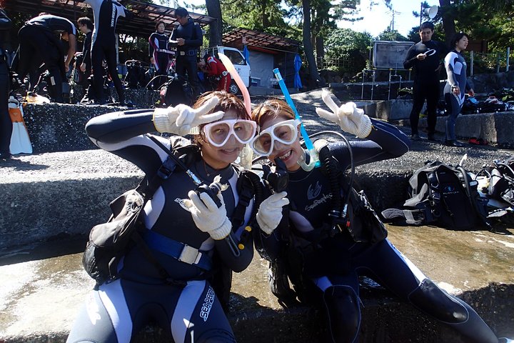 Experience diving　Scuba diving in Japanese waters!!　It's your first time.Beginner to veteran instructors will guide you with kindness and care.