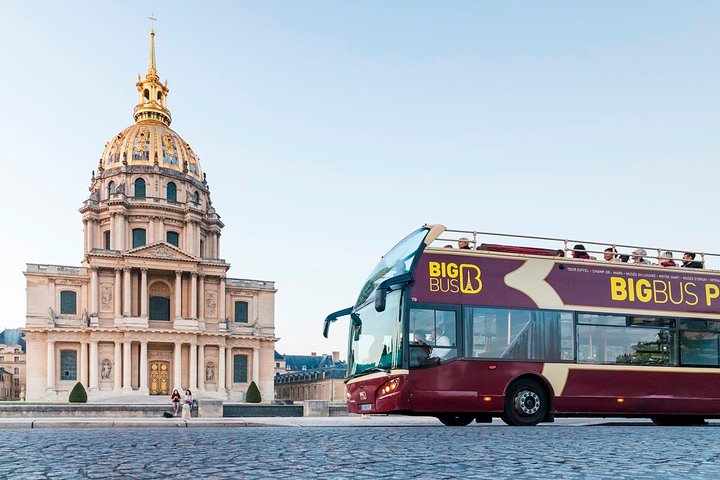 Paris Big Bus Hop-On Hop-Off Tour with Optional River Cruise