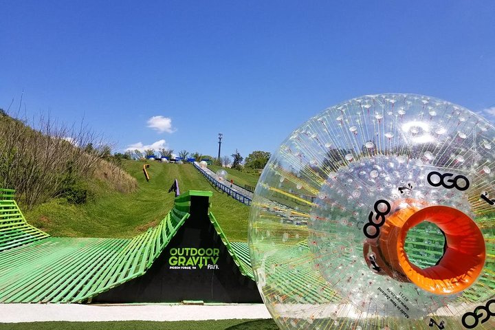 Outdoor Gravity Park Zorbing Admission Ticket in Pigeon Forge