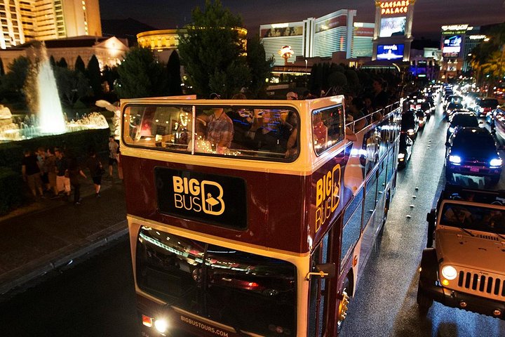 Big Bus Las Vegas: Sightseeing Night Tour by Open-Top Bus