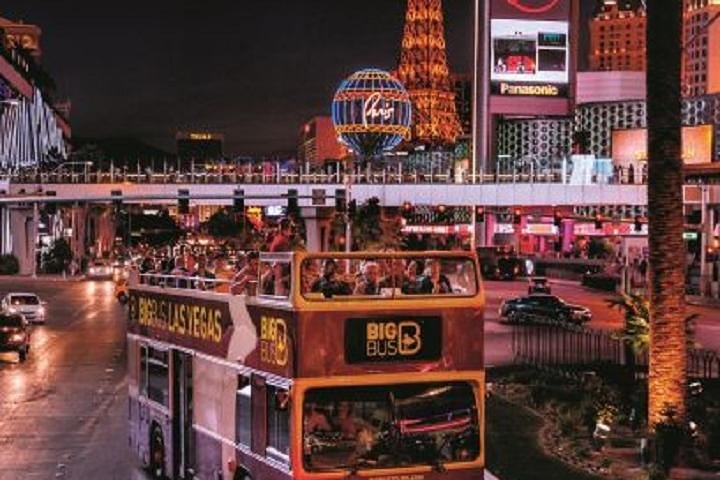 Big Bus Las Vegas: Sightseeing Night Tour by Open-Top Bus