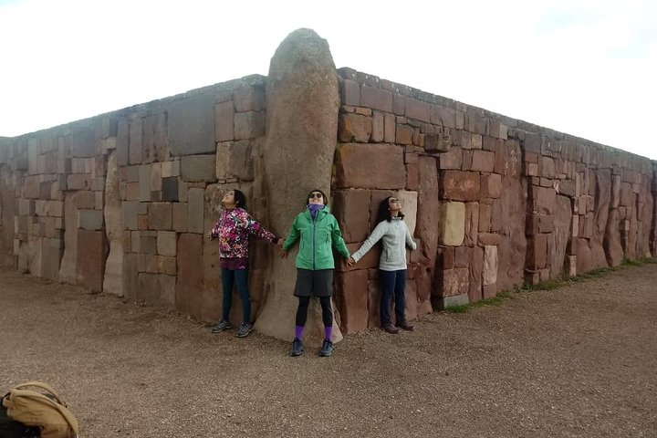 From La Paz:Tiwanacu and Titicaca lake in one day.