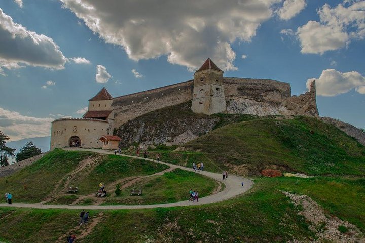 3-Castle: Peles,Bran,Rasnov,Sinaia Monastery from Brasov w pickup