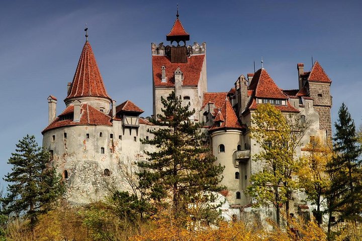 3-Castle: Peles,Bran,Rasnov,Sinaia Monastery from Brasov w pickup