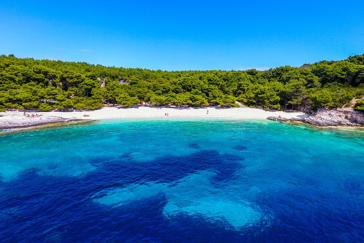 Private Luxury Boat tour for 12 from Split, Brac, Trogir, Hvar
