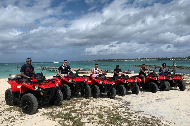 Nassau’s #1 Atv Tour with Beach Stop Largest Fleet Driver 21yr+DL