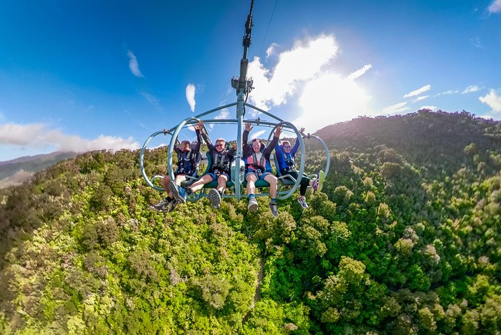 Skywire ziplining Adventure at Cable Bay, Nelson NZ