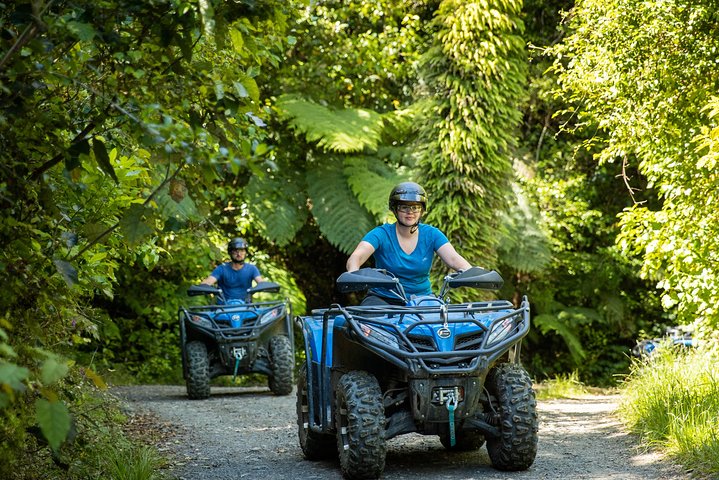 Quad Biking adventure through native forest & farm tracks