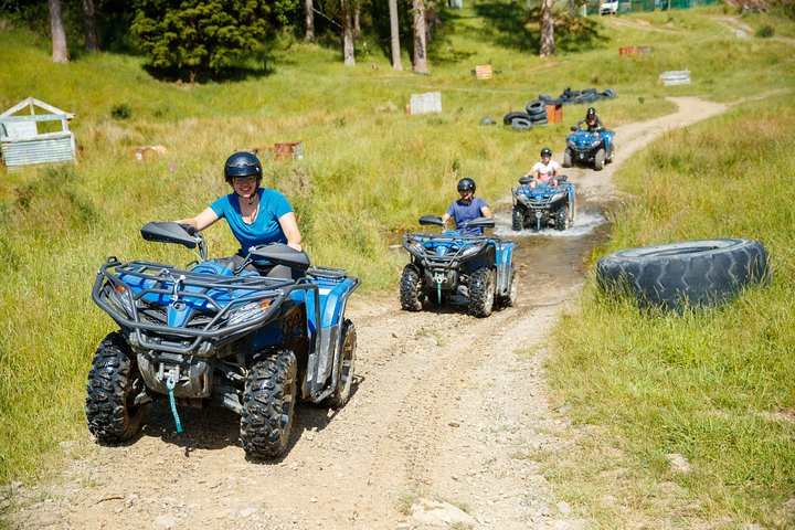 Quad Biking adventure through native forest & farm tracks