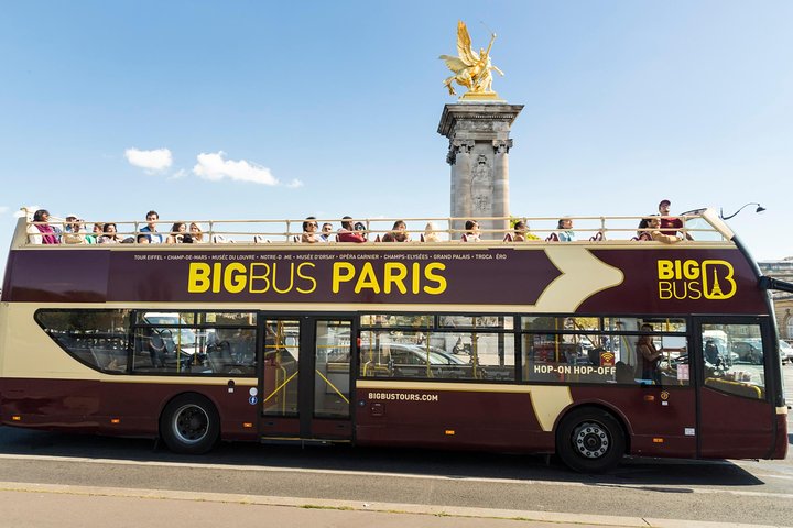 Paris Big Bus Hop-On Hop-Off Tour with Optional River Cruise