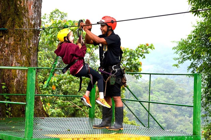 Volcano, Waterfalls, Zipline, Hot Springs Full Day Tour