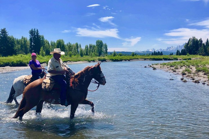 Horseback Riding with Grand Teton Views in Jackson Hole