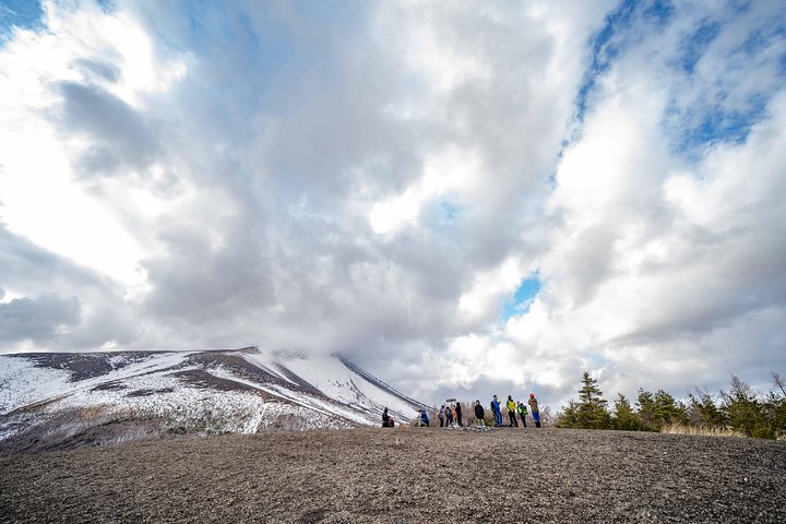 Trekking on the Mt. Asama with a great view