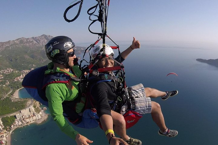 Budva: First-Time Tandem Paragliding Experience with Instructor