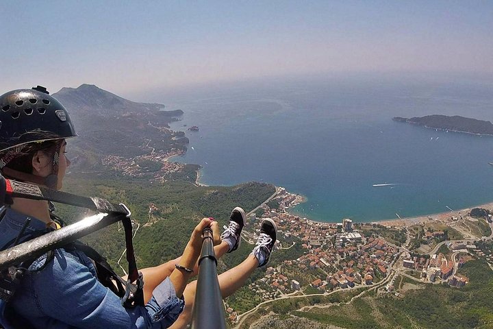 Budva: First-Time Tandem Paragliding Experience with Instructor
