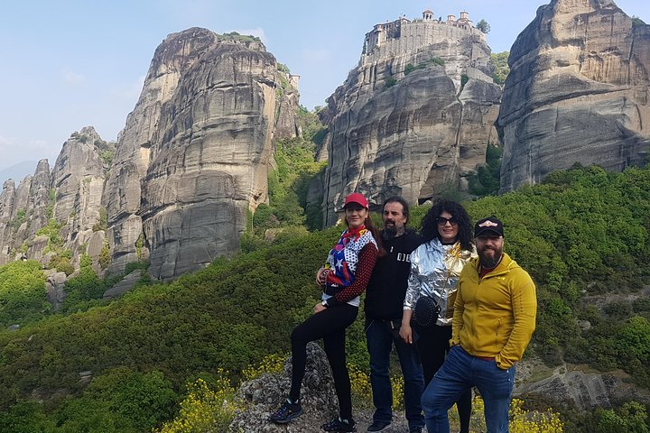 From Athens:Meteora Caves & Monasteries History Day Trip by Train
